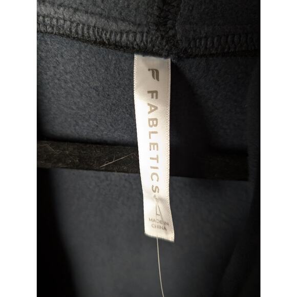 NWT Fabletics Geri Long Wrap Scarf Cardigan Black Large - Picture 7 of 8